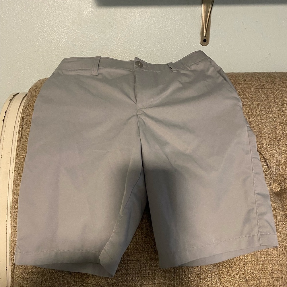 Under Armour Gray Flat Front Shorts